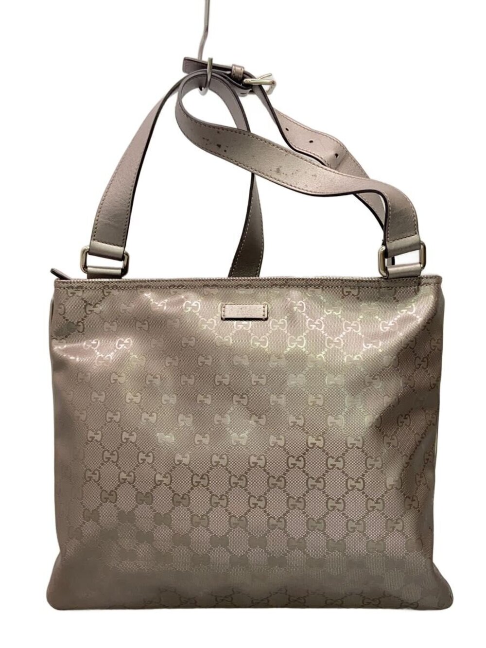 Gucci GG Imprime messenger crossbody bag metallic Pink